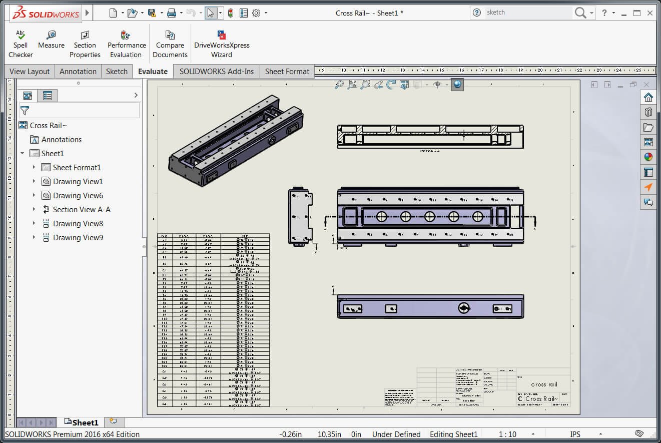 Εκπαίδευση SOLIDWORKS Drawing Tools
